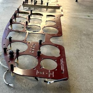 Cessna 310 Aircraft Instrument Panel with 31 Red Post Lamps 14V